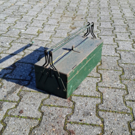 Vintage Industriële Gereeedschapskist Donkergroen