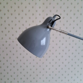 Vloerlamp Grijs Metaal met Dimmer