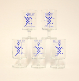 Vlaflip Glas - Glazen 5 stuks - Vintage