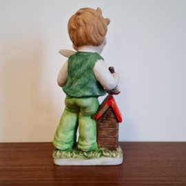 Vintage Beeldjes Meisje en Jongetje - Set