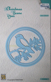 Cutting Die - Christmas Scene - Kerst - Nellie Snellen - Bird on branch
