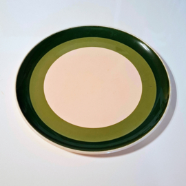 Retro Melamine Bord – Groen – Ø 30 cm