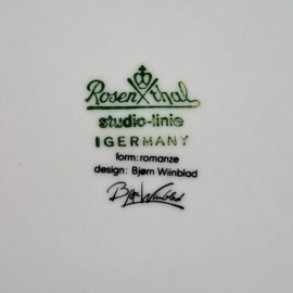 Rosenthal Studio Linie - Romanze Rose bord – Bjorn wiienblad – Schaaltje / Diep Bordje