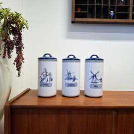 Voorraadpotten Koffie – Suiker – Thee – Typisch Hollands