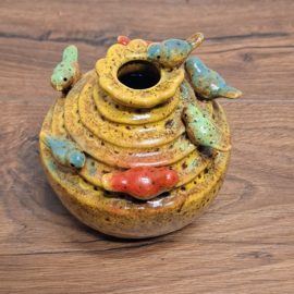 Grenada Bolvormige vaas - vogels op de rand