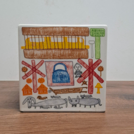 Keramische Kubus, naar de werken van Rieka Bettink