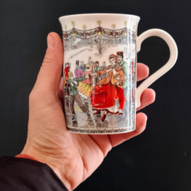Mok – Beker – Schaatsen - Fine bone China