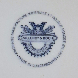Serveerschaal of Taartbord  - Villeroy & Boch Burgherdragt - Blauw Logo - Zaanstreek 1780