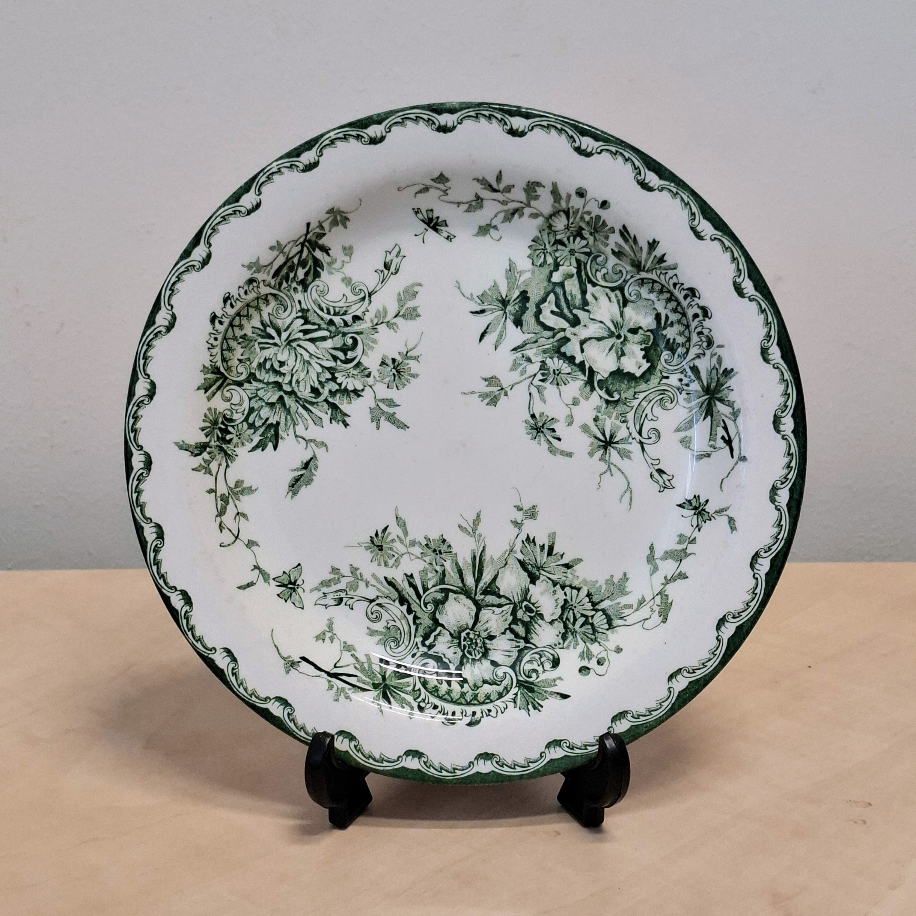 Rörstrand Grön Anna Serie - Zweden - Bord Diameter 18 cm