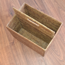 Rieten / Rattan / Rotan Lektuurmand - Tijdschriften Mand