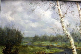 Hendrik Breedveld (1918-1999) - olieverf op doek - Eendenfamilie