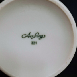 Vintage Bord Arzberg met grijze Bloemetjes Ø 24 cm