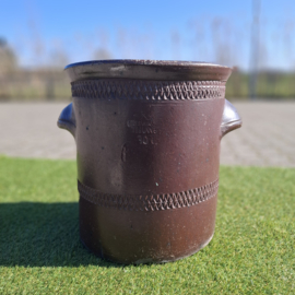 Grote Vintage Steengoed Gres Pot - Teeuwen 30 Liter - H 42 cm