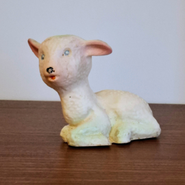Twee Vintage Knijpbeestjes - Olifantje en een Lammetje