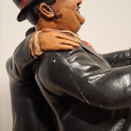 Beeld van Laurel en Hardy op de Fiets - Dikke en de Dunne