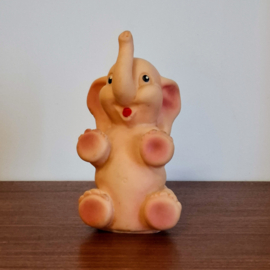 Twee Vintage Knijpbeestjes - Olifantje en een Lammetje