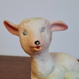 Twee Vintage Knijpbeestjes - Olifantje en een Lammetje