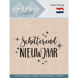 Card Deco Essentials - Schitterend Nieuwjaar - Clear Stamp