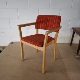 Vintage Skandi-form Stoel Rood/Oranje