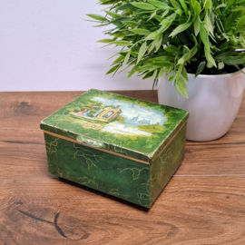Blik - Theeblik - Groen - Douwe Egberts / Pickwick
