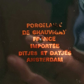 Vintage Theepot - donkergroen keramieken met gouden accenten