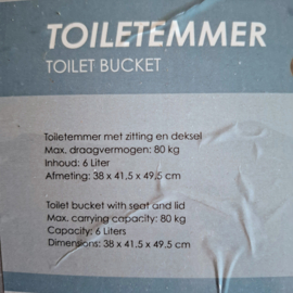 Bardani Toilet Emmer - Inhoud 6 liter