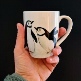 2 Beker / Mok Pinguins – White Basics