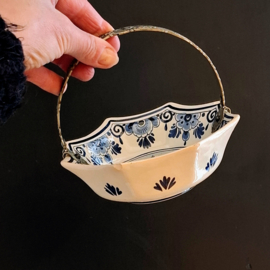 Schaaltje met verzilverd hengsel - Delfts Blauw