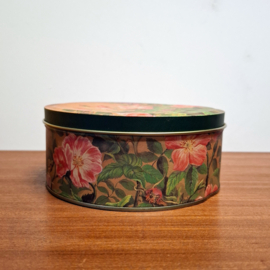 Vintage Rond Blik - Bloemen