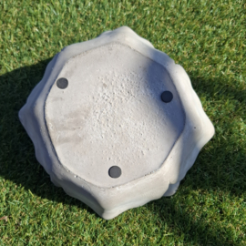 Vogelbadje van cement - Zonnebloem met 2 Vogels