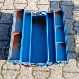 Vintage Industriële Gereeedschapskist Blauw - Foreign