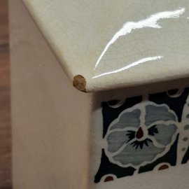 Antieke SAGO Opberg pot - Voorraad pot / Container