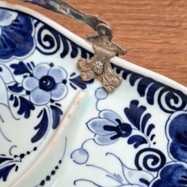 Delfts Blauw Schaaltje met 4 vakken - Zilpla W.B. - Hors-d'oeuvre