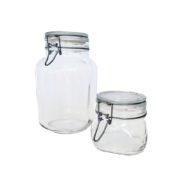 FIDO Weckpotten 2 stuks - 0.5 en 2 Liter
