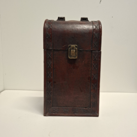 Wijnkistje / Koffertje voor 2 flessen wijn