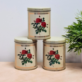 HOFFMANN SWITZERLAND 3 Voorraadblikken Koffie – Thee – Suiker