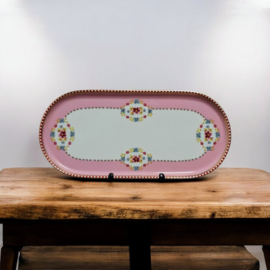 PIP Home - Ovaal Bordje - Cakeschaal - Roze