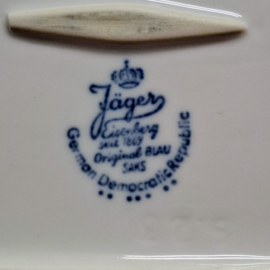 Schaaltje - ovaal - Jäger original Blau Saks - Vleesschaal / Zuurschaal