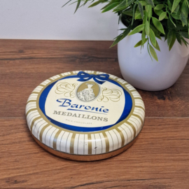 Baronie medaillons melk-chocolade Blik - Rond