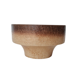 Bloempot  Bruin / Beige - Vintage - Diameter 17,5 cm