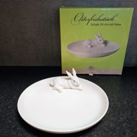 Osterfrühstück Schale - Serveerschaal met Haas - Pasen Ø 24 cm - Hutschenreuther