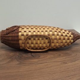 Vintage Rieten Mandje - Vis