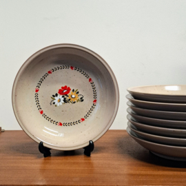 Vintage Winterling Kom / Schaal  Ø 19,5 cm - Bloemen en Hartjes