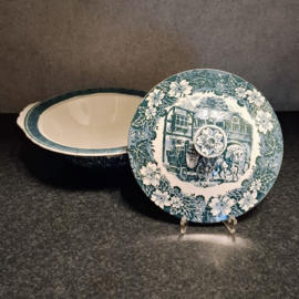 Dekschaal Royal Tudor Ware W.N. mellor – Coaching Taverns – Jaren ’50 – ‘70