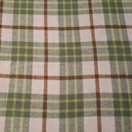 Vintage Deken - Groen geruit - Real - 240 cm x 200 cm