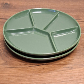 Fondueborden 2 stuks - Groen