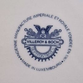 Cakeschaal / Serveerschaal - Villeroy & Boch Burgherdragt - Blauw Logo - Walcheren 1860