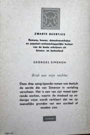 ZB0456/1 - Georges Simenon - Brief aan mijn rechter