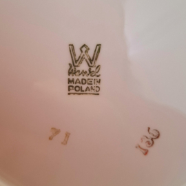 5x Vintage Gebaksbordjes - Roosjes