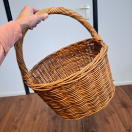 Rieten Mand - Hengselmand - Boodschappenmand - Traktatie